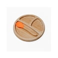 thumbnail image 1 of Plato Extendido Ecowood de Bambú y Base de Silicona con Divisiones para Bebe y Niño Ecowood  Plato y cuchara de bambú, 1 of 7
