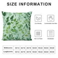 thumbnail image 5 of GOSMITH  Eucalyptus Leaves Pillow Covers Green Leaves Pillows Botanical Decorative Green Pillowcase Soft Indoor Cushion Covers for Couch Balcony Yard Decor, 5 of 5