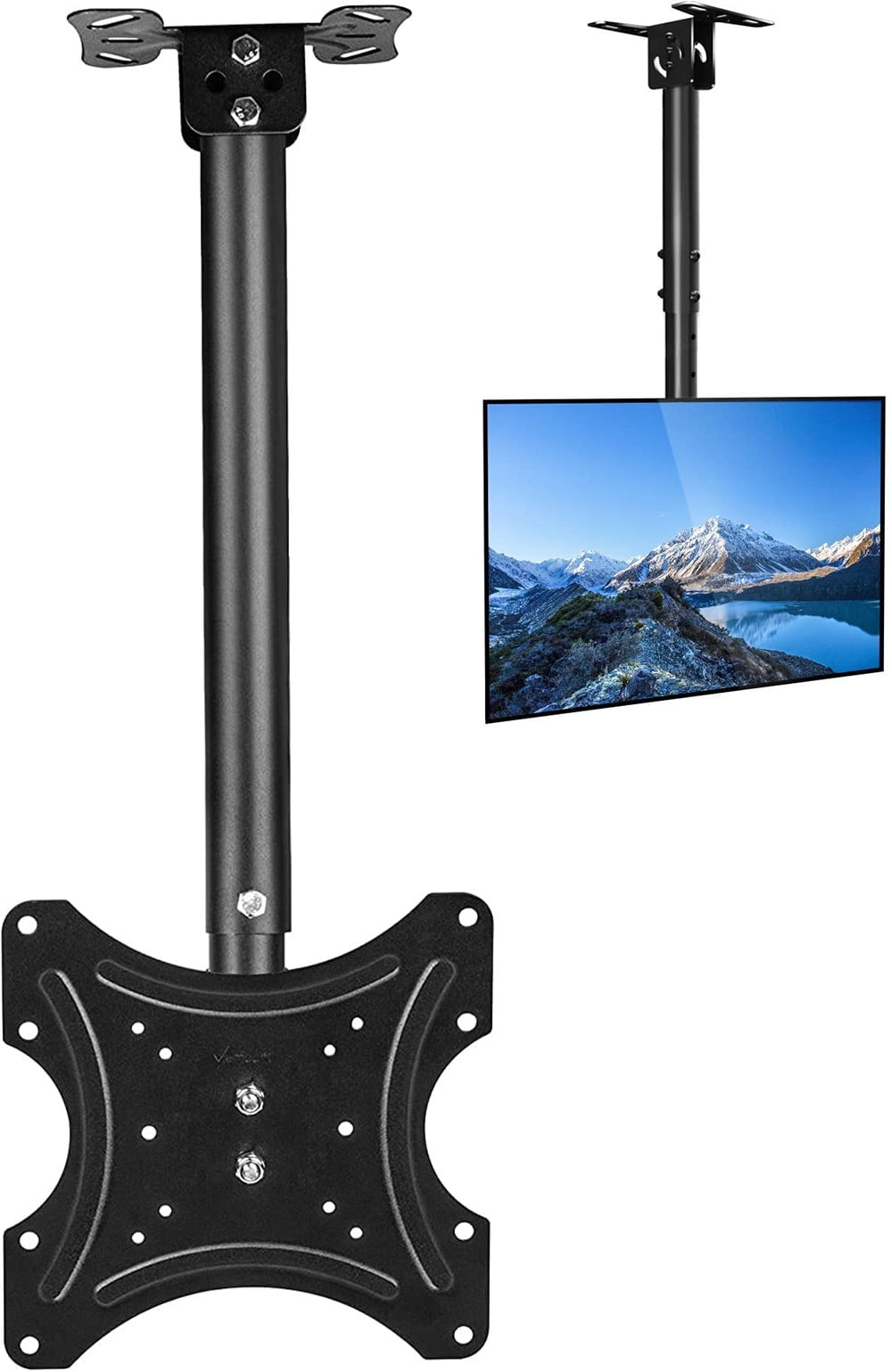 TV Ceiling Mount Bracket, Ceiling TV Mount Adjustable Height Full