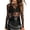 Black, variant on Women Sexy Lace Mesh Long Sleeve Shirts Slim Cut Crop Tops Going Out Layering Slim Fit Tee Streetwear Clothing