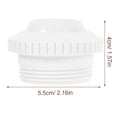 thumbnail image 2 of OUNONA 4Pcs Plastic Water Inlet Outlet Nozzle Swimming Pool Supplies for Home Use, 2 of 8