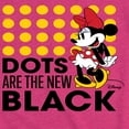 thumbnail image 3 of Disney - Mickey & Friends - Minnie Mouse - Dots Are the New Black - Toddler And Youth Girls Short Sleeve Graphic T-Shirt, 3 of 5