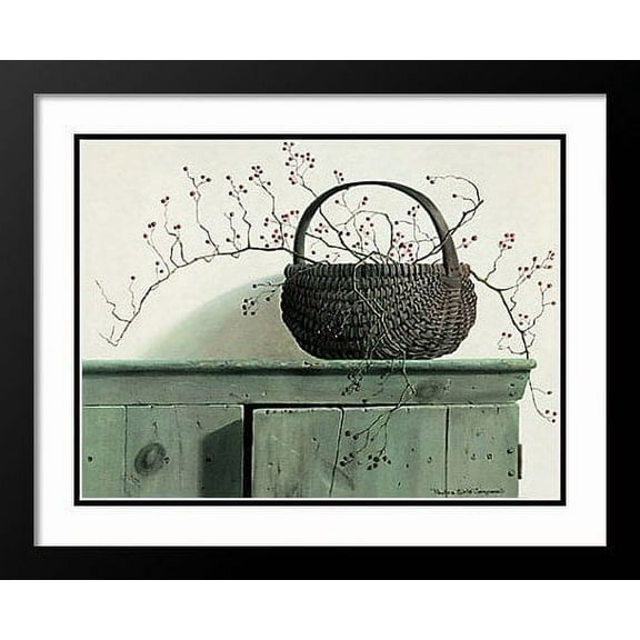 Pauline Campanelli Framed and Double Matted Art Print 29x25 "Wild Rose Berries"