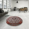 thumbnail image 4 of Ahgly Company Machine Washable Indoor Rectangle Industrial Modern Dark Goldray Area Rugs, 2' x 4', 4 of 7