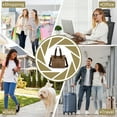 thumbnail image 7 of URSOFINE Women's Handbag Canvas Tote Bag Stylish Ladies Purse Lightweight Crossbody with Multi-Pocket & Adjustable Strap Durable Hobo Bags for Work Travel College Shopping Commuting Everyday Use, 7 of 7