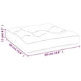 thumbnail image 4 of vidaXL Pallet Cushion Red 60x60x12 cm Fabric, 4 of 5