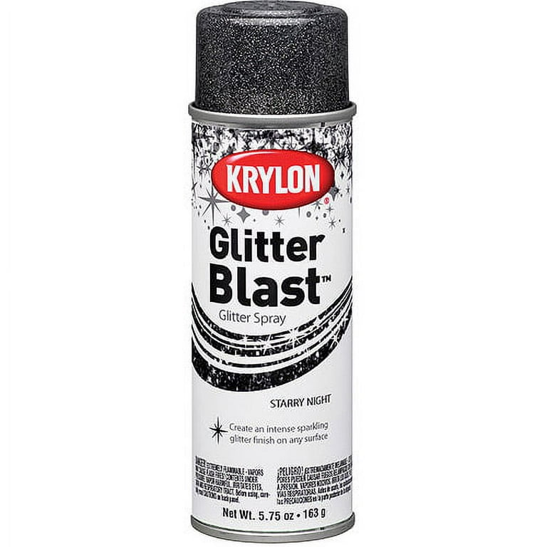  Krylon K03805A00 Glitter Blast Glitter Spray Paint for Craft  Projects, Starry Night Silver, 5.75 oz : Arts, Crafts & Sewing