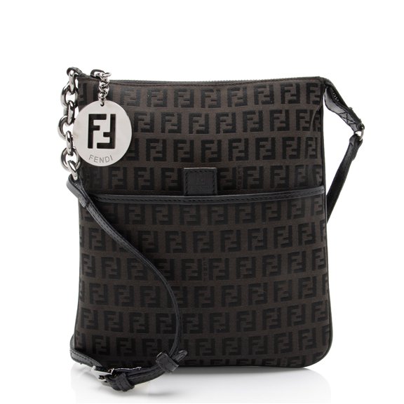 Pre-Owned Fendi Vintage Zucchino Canvas Messenger