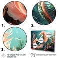 thumbnail image 3 of Designart "Coral Dream of Seahorse in Pink" Animals Framed Wall Art Decor - Modern Farmhouse Pink Seahorse Bedroom Framed Canvas Wall Art, 3 of 6