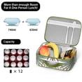 thumbnail image 2 of Lightweight Lunch Bag With Aloha Hawaiian Floral Print, Insulated Durable Lunch Box For School, Activities, And Travel. Perfect For Tropical Plant, Jungle Leaves, And Beach Vacation Lovers, 2 of 2