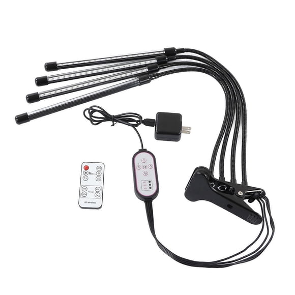 Grow Light for Indoor Plants Clip Plant Growing Lamp Super Bright 80 LED with Flexible Gooseneck Timer Setting 100‑240V US Plug