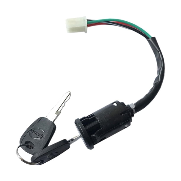 Llave de bloqueo de puerta de motocicleta para 100CG125, piezas de repuesto para Zhujiang ZJ125 4 cables 4 pines