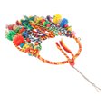 thumbnail image 4 of Bird Ring Swing Toy,  Free Colorful Bite  Food Coloring Increase Exercise  Rope Chewing Perch With Chain Hook For Cockatiels, 4 of 8
