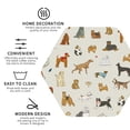 thumbnail image 3 of Naloa Dogs Funny Pets Leather Coasters for Drinks, Durable Drink Coasters 4 Set for Tabletop Protection, Luxurious Home Décor and Housewarming Gift ( {designName})Hexagon, 3 of 6