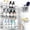 White, variant on Shower Caddy - Adhesive Shower Organizer, Hanging Suction Black Shower Shelves Rack, Inside Shower Rack Holder, Bathroom Decor Organization Storage Accessories, Home Essentials Gadgets