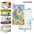 thumbnail image 4 of joogoo 2 PCs Hand Towels Sets Cardinal Sunflowers Cotton Face Towel Bathroom Decorative, 4 of 7