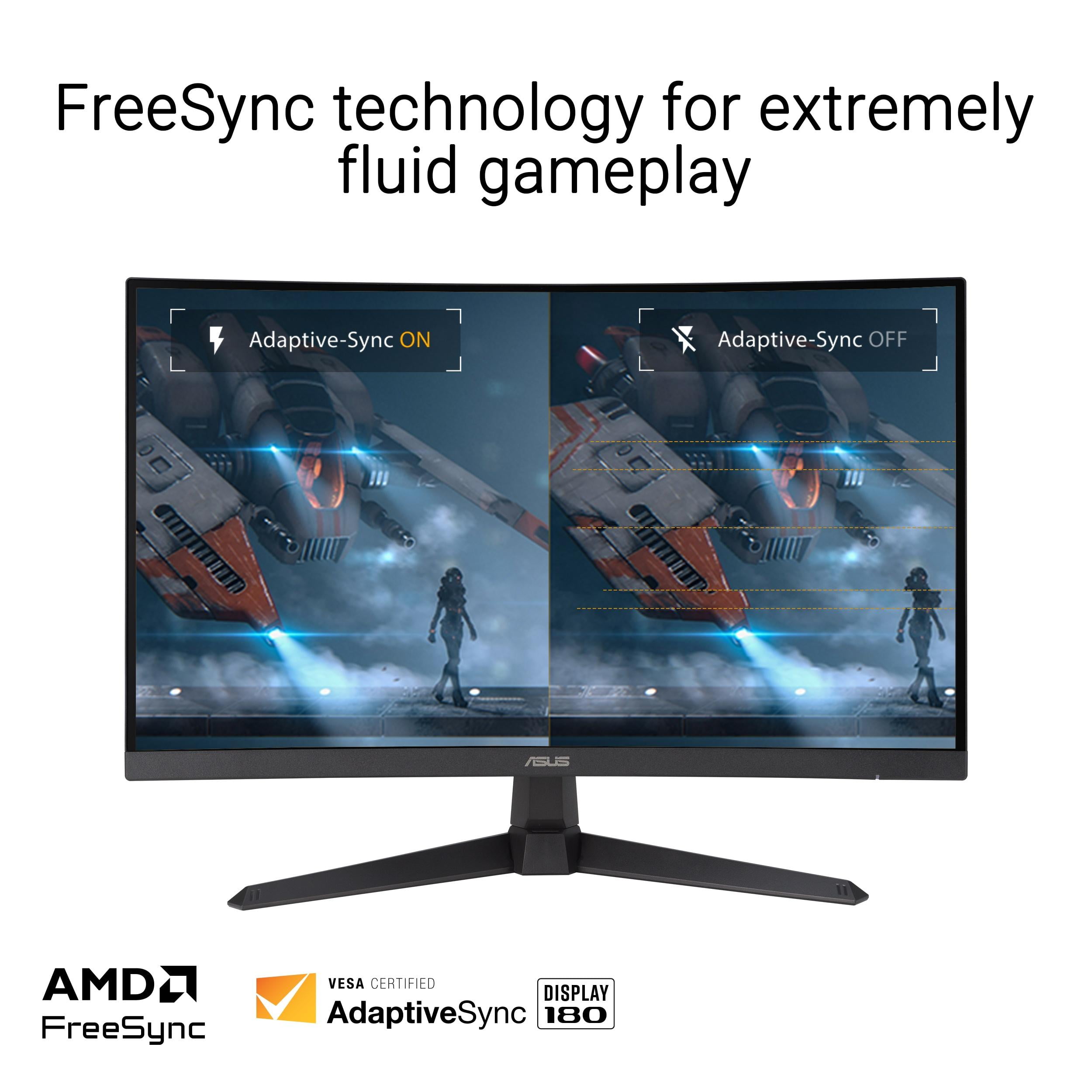 ASUS TUF Gaming 27” 1080P Curved Monitor (VG27VQ3B) - Full HD, 180Hz, HDMI, Display Port