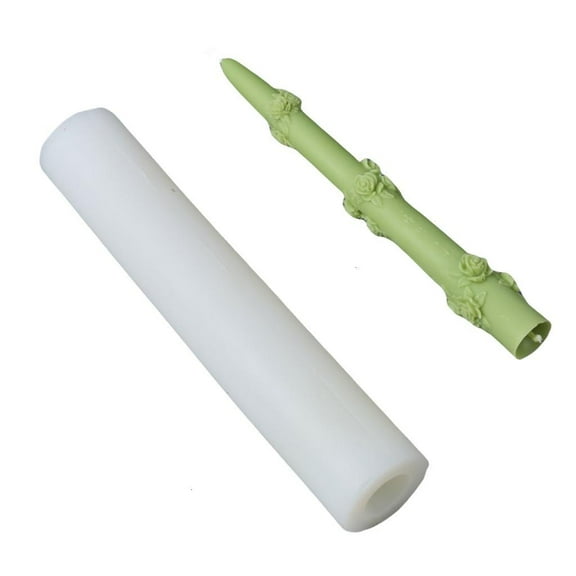 Silicone Pillar Candle Molds for Epoxy Resin Handmade Candle Soap Embossed Snake Flower Butterfly Silicone Candle Molds