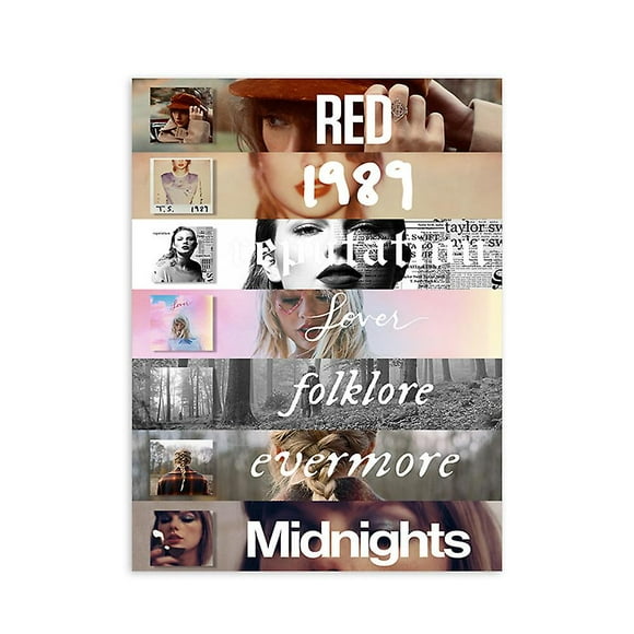 Taylor Swift Music Poster Pop Female Singer Album Poster Wall Art Gifts Bedroom Living Room Decoration
