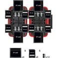 thumbnail image 3 of Étui pour Carte Mémoire, Protecteur de Carte Mémoire Rigide Professionnel Résistant à l'Eau Anti-Choc Compact Boîte de Rangement pour 8 Cartes SD 4 Cartes CF 12 Micro SD/TF (Rouge), 3 of 5