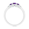 thumbnail image 2 of ANGARA Natural 0.25 Ct. Amethyst Classic Ring in Sterling Silver for Women (Ring Size: 11.5), 2 of 9