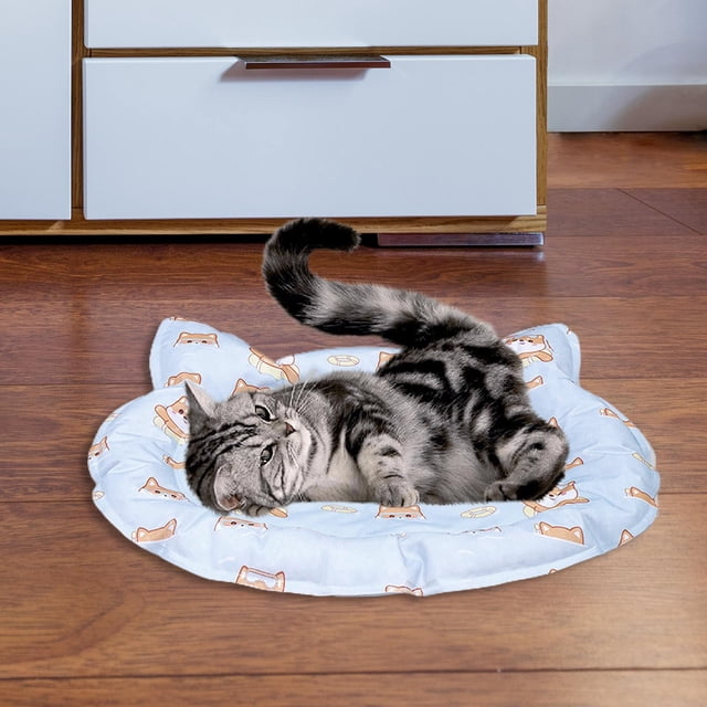 Alfombrilla de refrigeración para mascotas, almohadilla de hielo, almohadillas de refrigeración para mascotas, colchón de manta autorefrigerante para azul M Yinane Cojín de enfriamiento