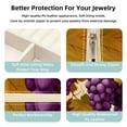 thumbnail image 3 of Thanksgiving Grapes Portable Square Jewelry Box Earrings Necklaces Bracelets Organizer for Girls and Women, 3 of 6