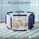 thumbnail image 3 of Corral para Bebé Hexagonal Yei Azul 1.25 m x 65 cm con Colchoneta y Malla Transpirable, Plegable y con Puerta de Seguridad YEI YI-CPBHXBL, 3 of 10