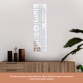 thumbnail image 4 of IDEANATEGRATE 1Jgo Stickers De Pared Con 3D Para Y Dormitorio Plata, 4 of 8