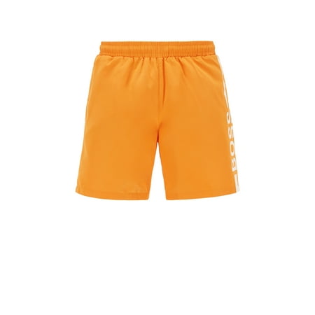 Boss Men's Logo-print swim shorts in recycled fabric