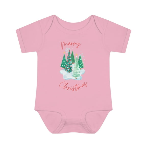 Merry Christmas Snow Trees Baby & Toddler One Piece