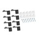 thumbnail image 5 of Organizador de sombreros de 8 piezas, perchero de pared con gancho para guardar y exhibir sombreros. Negro, 5 of 9
