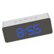 thumbnail image 2 of Reloj despertador digital LED Temperatura Escritorio Espejo de maquillaje Arte Snooze Reloj Dormitorio Decoración de oficina, Rectángulo seitruly HA3237-03B, 2 of 6