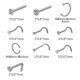thumbnail image 2 of Nose Piercing Gun Kit Body Nasolabial Earring Piercing Tool Kit With 10pcs Silver Stud Earrings, 2 of 2