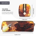 thumbnail image 3 of Fotbe Western Fire Cowboy Estuche para Lápices de Cuero con Estampado, Estuche con Cremallera Resistente, Organizador Compacto y Elegante para Papelería, 3 of 7