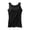Black, variant on Built In Bra Tank Top 2 In 1 Comfortable Retro Yoga Shirt Pilates Gym Activewear Wirefree Support Sleeping Traveling Cami Undershirt