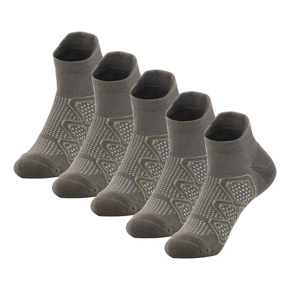 Copper Athletic Sport Socks 5 Pairs Low Cut Loafer Casual Socks for Men & Women