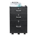 thumbnail image 2 of Hassch File Cabinet with Lock and 3 Drawers, Rolling Filing Cabinet with Caster, Under Desk Fling Cabinet for Home Office, Mobile Printer Stand for Letter Size, Black, 2 of 10