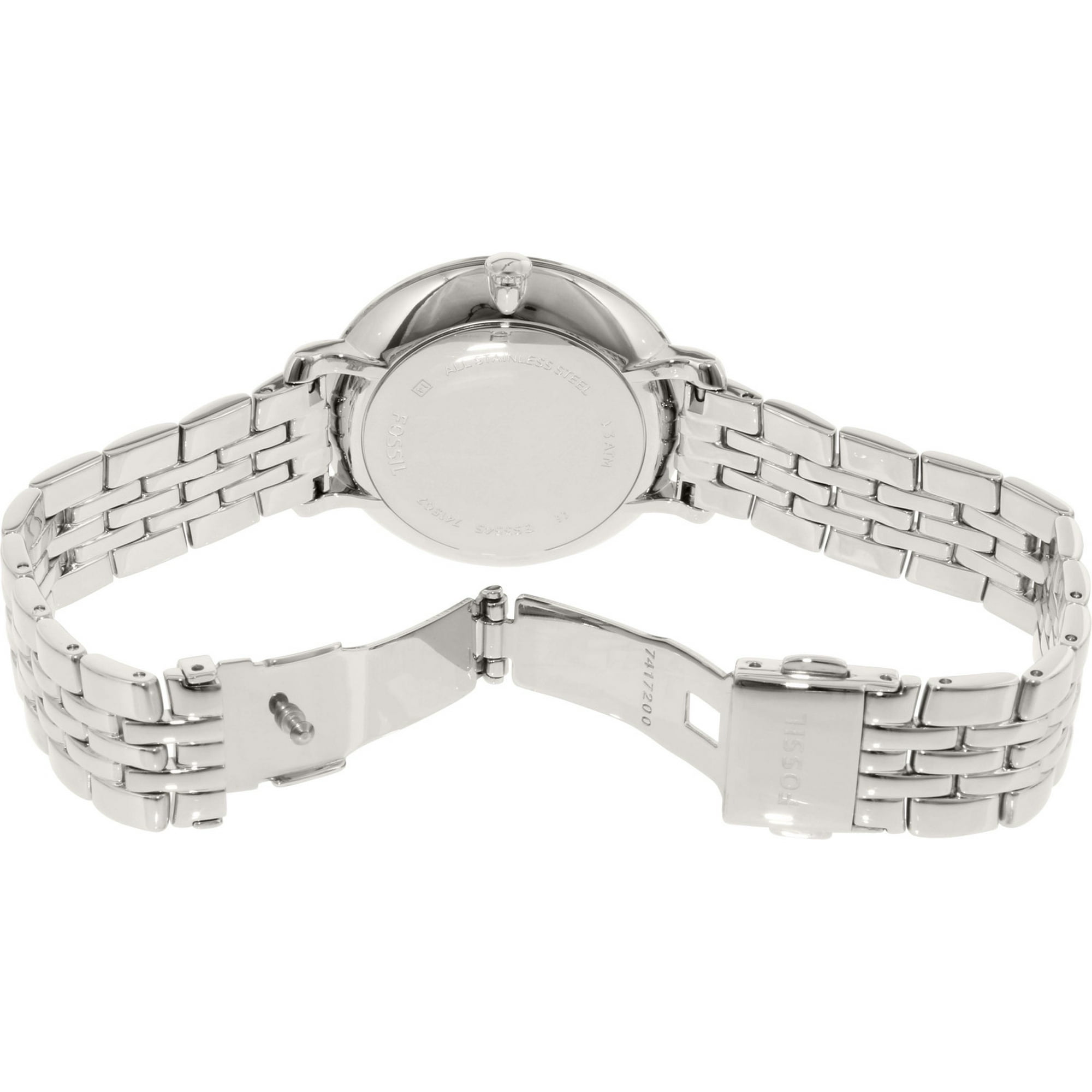 Fossil Women s Jacqueline ES3545 Silver Stainless Steel Japanese Quartz Dress Watch Walmart