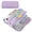 Purple, variant on Large Capacity Pencil Case, 3 Compartment Pouch Pen Bag for Adults Teen College, Zipper Pouch Office Supplies Stationery Tool Bag (Pink)