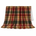 thumbnail image 2 of Traditional Autumn, Cozy Artistic Scene, Warm Flannel Blanket for Living Room and Bedroom with Detailed Artwork, Art Lovers Thanksgiving Gift, Artistic Home Decor, 2 of 9