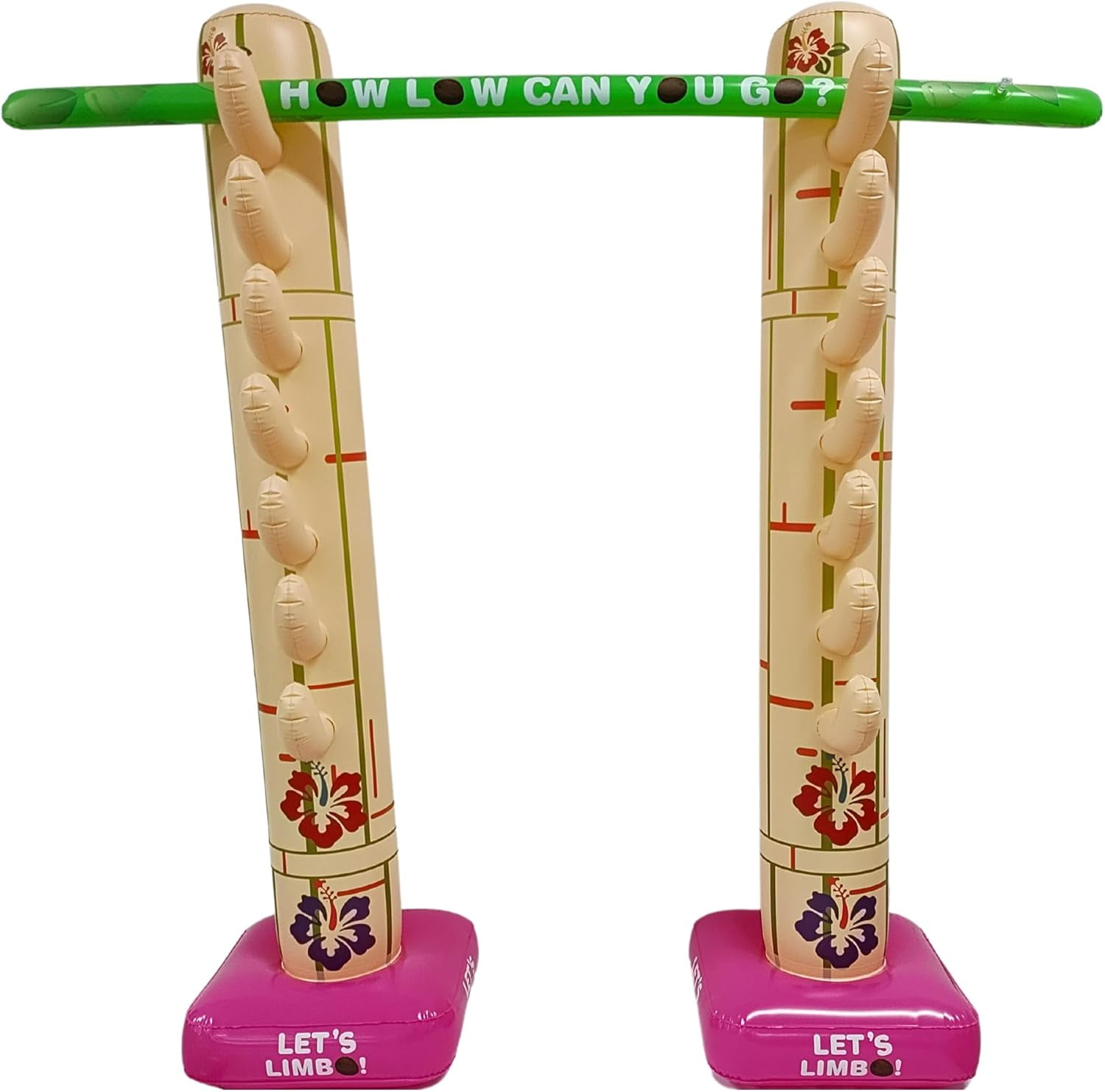 4E's Novelty Lua Limbo Game Set, Inflatable Limbo Sticks for Kids & Adults, Party Fun
