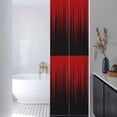 thumbnail image 3 of Dark Red Black Ombre Window Privacy Film, Modern Abstract Art Striped Gradient Static Cling UV Sun Blocking Heat Control Window Tint Day and Night, Non-Adhesive One Way Privacy Cover 17.7''x78.7'', 3 of 7