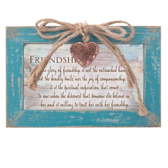 Cottage Garden Glory of Friendship Teal Locket Petite Music Box Plays That's What Friends are for