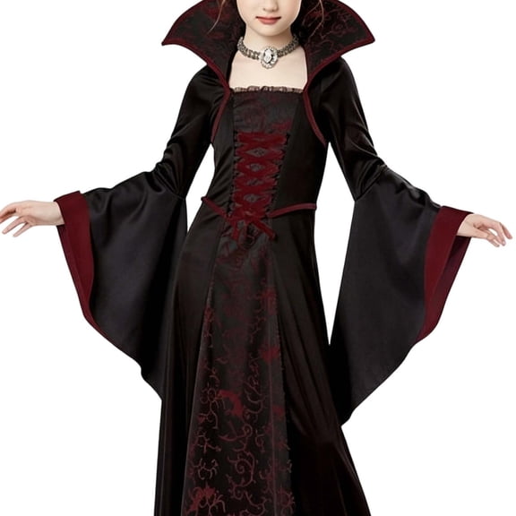 Fancifize Halloween Dresses for Girls Holiday Party Royal-Vampire Dress Up Kids Medieval Renaissance Outfits