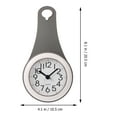 thumbnail image 4 of 1pc Waterproof Wall Clock Bathroom Mute Wall Clock Suction Cup Hanging Clock, 4 of 5