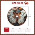 thumbnail image 2 of Xecao Butterfly and Bloom Beauty Pattern Christmas Tree Skirt Round Xmas Tree Mat Base Cover for Holiday Home Decorations-30", 2 of 6
