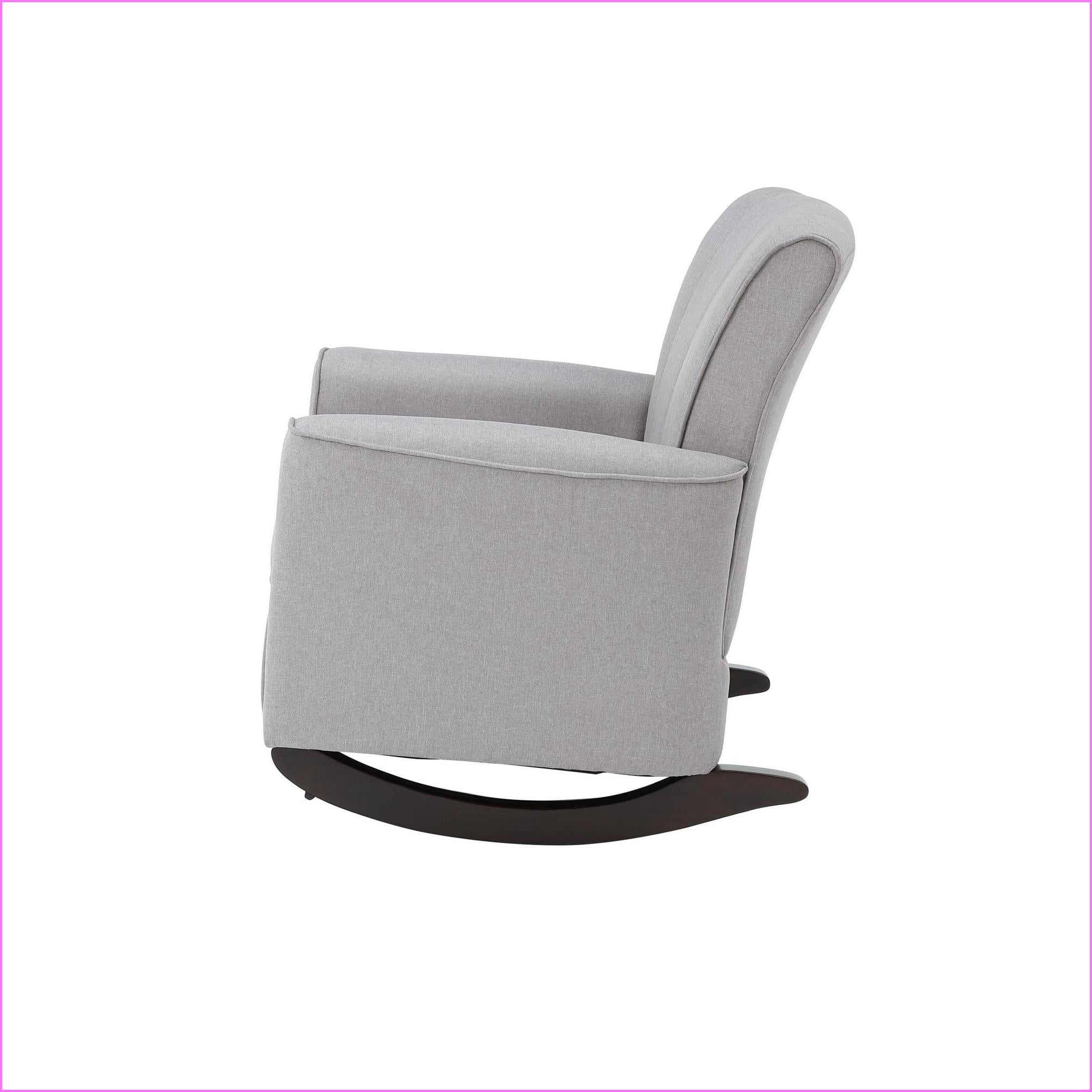 Rocking Chairs, Denzell Light Gray Linen Rocking Chair | Linen Fabric | Pocket Coil Seat