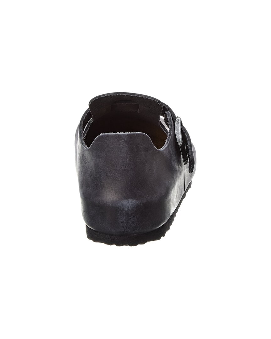 Birkenstock London Oiled Leather Clog, 35, Black