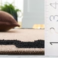 thumbnail image 4 of Safavieh Clayton Hervey Bordered Indoor/Outdoor Area Rug, Natural/Black, 6'7" x 6'7" Square, 4 of 10